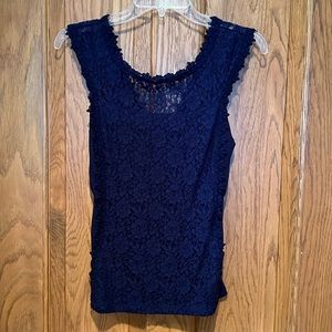 Express Lace Scoop Neck Top Size X-Small